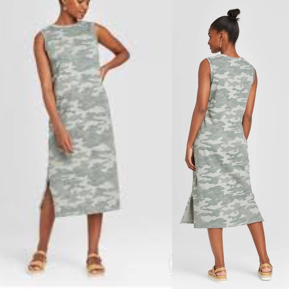 Universal Thread Army Maxi Shirt dress sz S